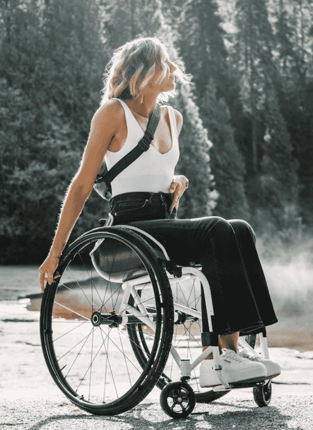 Image of a person with a disability using a wheelchair